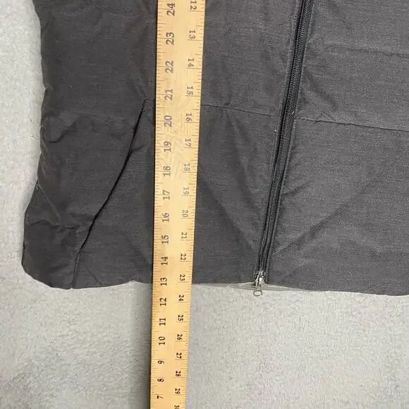 Eddie Bauer mens Large black puffer vest goose down outdoors hiking camping - Picture 5 of 6